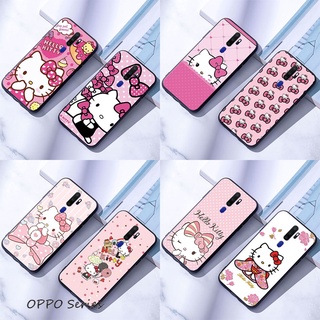 OPPO A31 A52 A91 A92 A5 A9 2020 เคสมือถือแบบซิลิโคน สำหรับ Hello Kitty