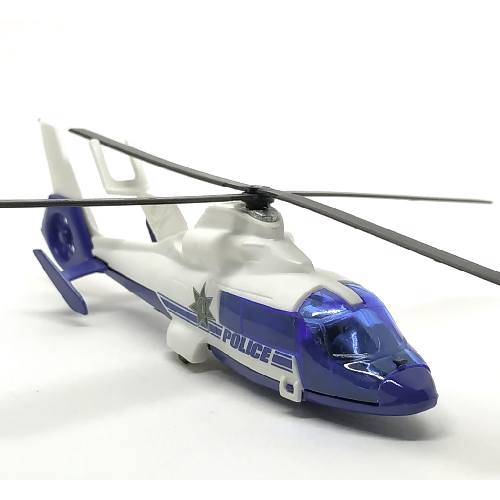 Majorette Helicopter Dauphin 2 SA365 - Police - White/Blue Color / Plastic /scale 1/87 (5.1") no Pac