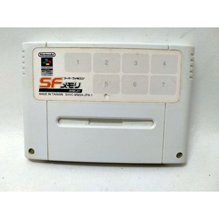 ตลับอัดเกม Super Famicom หรือ SFC มี 2 เกม มารีโอ้รวม 1-2-3 USA เห็ดพิษ และเกม ตกปลา ท่าโร่ เซฟได้ปกติ