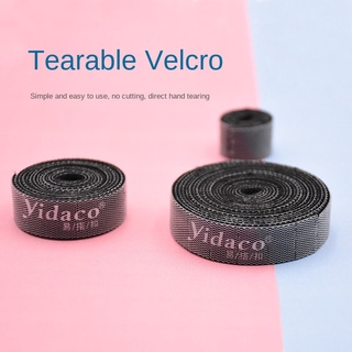 Velcro สายรัดตะขอและห่วงเทปไนล่อนสําหรับจัดเก็บสายเคเบิ้ล