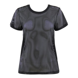 TA ACTIVE MESH ENTICED TOP เสื้อยืด T-SHIRT คอกลม