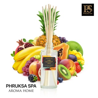 PHRUKSA SPA ก้านไม้หอมปรับอากาศ กลิ่นผลไม้รวม 50 มล. (Reed Diffuser Fruit Paradise)แถมฟรี! ก้านไม้หวาย