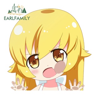 Earlfamily สติกเกอร์ไวนิล ลายอนิเมะ Bakemonogatari 13 ซม. x 12.1 ซม. สําหรับติดตกแต่งรถยนต์