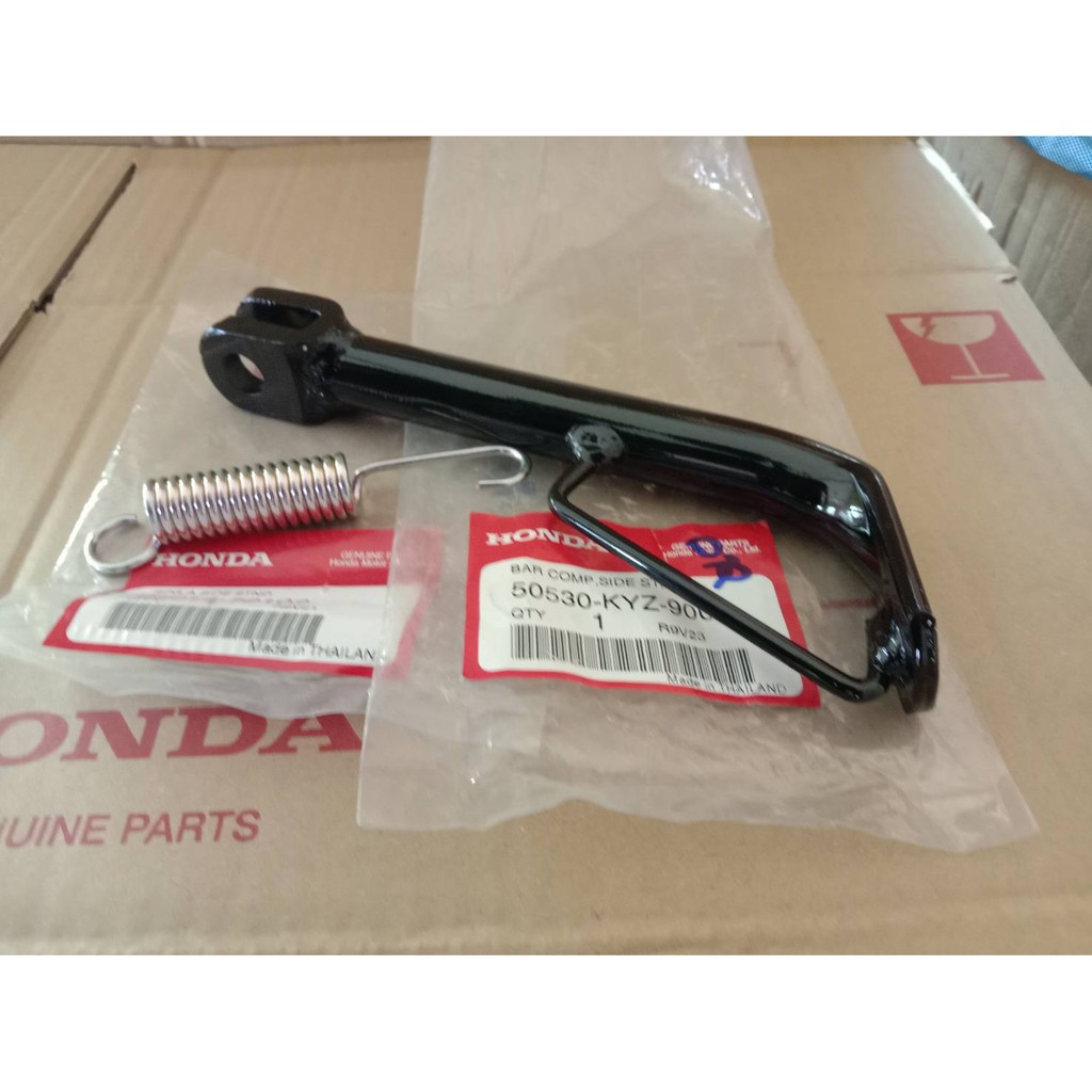 ขาตั้งข้าง แถมสปริง ของแท้เบิกศูนย์ Honda เวฟ100 ดรีม110i wave125i ปลาวาฬ ทุกรุ่น  รหัสอะไหล่ 50530-