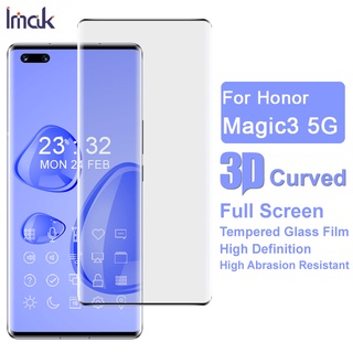 ของแท้ ฟิล์มกระจกนิรภัยกันรอยหน้าจอ 3D ทรงโค้ง สําหรับ Honor Magic3 Pro Plus 5G Honor Magic 3 Pro+