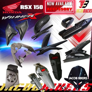 ฝาครอบบังโคลนหลัง คาร์บอน สีดํา สําหรับ HONDA RSX150 WINNER X RS-X