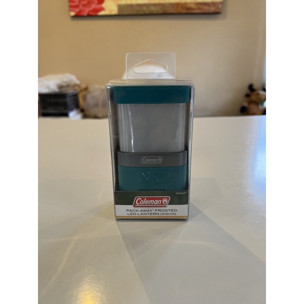 Coleman Packaway Frosted Led Lantern, Aqua, AA Batteries (New)