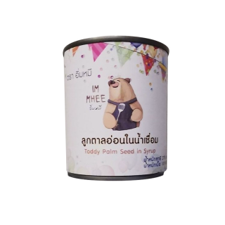 ลูกตาลอ่อนในน้ำเชื่อม (ตราอิ่มหมี) กระป๋อง 275g