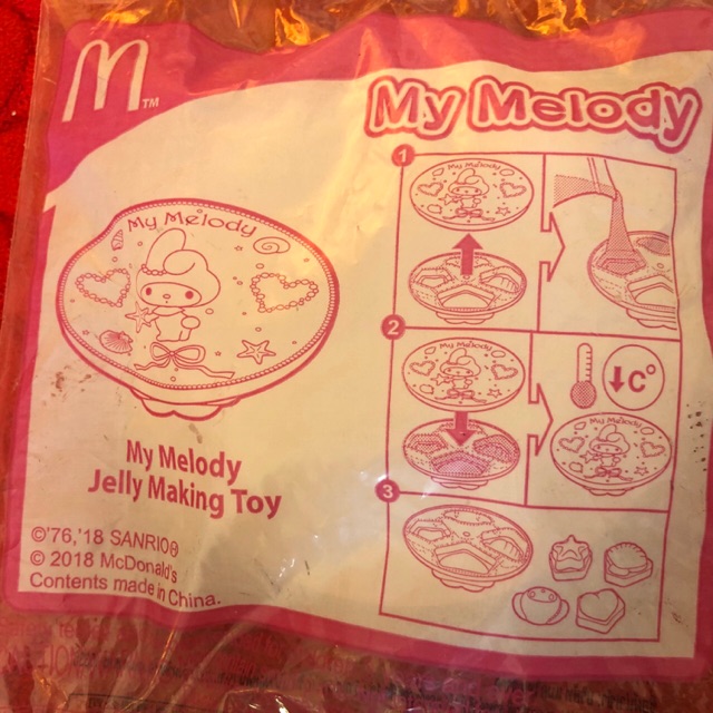 ของเล่น McDonald’s ปี 2018 (My Melody Jelly Making Toy / Princess Peach Spinning Game)