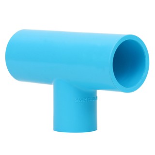 ท่อประปา ข้อต่อ ท่อน้ำ ท่อPVC ข้อต่อสามทางลด-หนา SCG 1"x3/4" สีฟ้า REDUCING FAUCET TEE PVC SOCKET SCG 1"x3/4" LIGHT BLUE