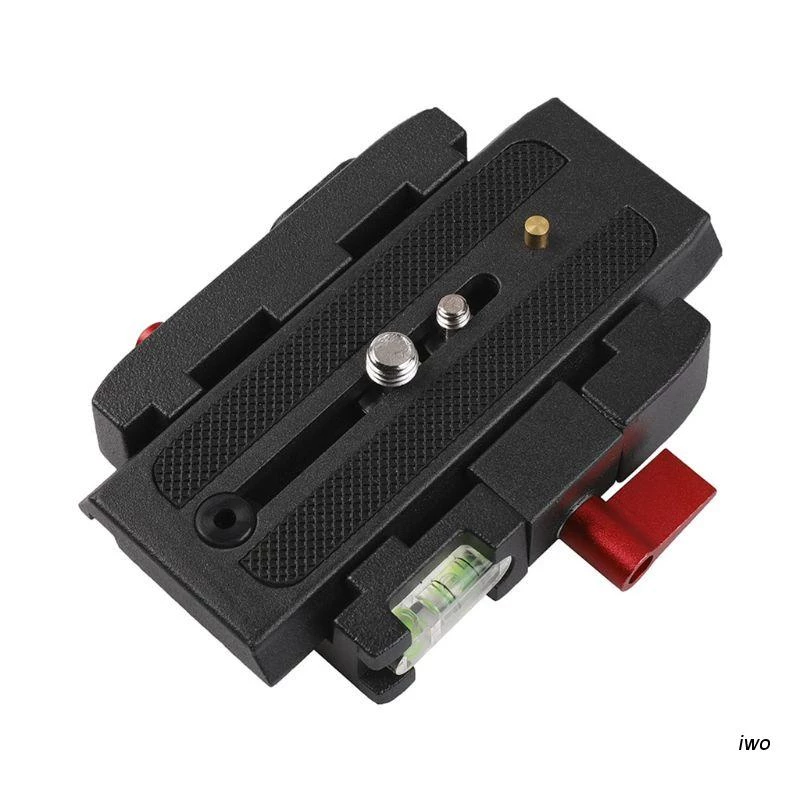 iwo Aluminum Alloy Quick Release Plate Assembly P200 Clamp Adapter for Manfrotto 577 501 500AH 701HDV Q5 Camera Tripod Accessories Kit