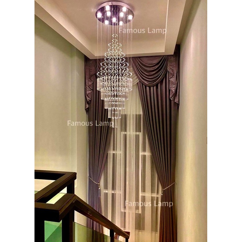 โคมไฟคริสตัลระย้า โคมไฟบันได รหัส MZ-001