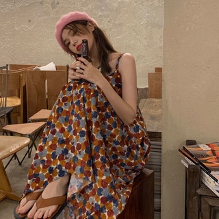 Salt is on the run กระโปรงเจ้าหญิง 2022 new French first love bellflower strap skirt girl student กระโปรงรัดรูปสไตล์หวาน