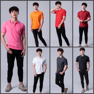 เสื้อโปโลชายสีล้วน ยี่ห้อ PEGAN รุ่น 16-21055 เสื้อทำงานออฟฟิศ เสื้อทำงาน เสื้อทำงานสีพื้น เสื้อทำงานเรียบร้อย SET2