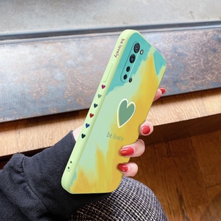 เคสโทรศัพท์สำหรับ OPPO Reno3 4G  Reno3 5G  Reno3 Pro 5G  Reno3 Pro 4G Reno3 Youth ,เคสซิลิโคนเหลวลายขอบสี่เหลี่ยมดีไซน์ด้านข้างสำหรับ