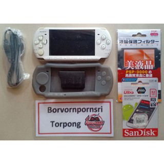 PSP3000 สีขาวมุข สภาพดี ครบชุด พร้อมเล่น