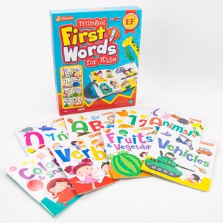 คำศัพท์ 3 ภาษา สำหรับเด็ก 🧡 ศัพท์พื้นฐาน พจนานุกรมคำศัพท์ 💛 หนังสือพูดได้ ใช้กับ talking pen 💚(ซื้อแยกเล่มได้)