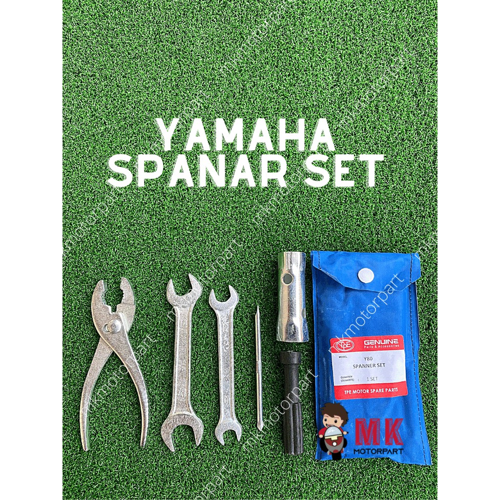 ชุดประแจ Yamaha Passola Y80 Y100 YSS Y110 SS2 Y125Z RXZ RXK RXS RX100 RS100 TZM DT125 DT175 DT200 WR Spanar ชุดเครื่องมือ