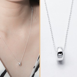 [โปร! รับฟรีแหวนเพชรเงินแท้] SNOWY MINIMAL สร้อยพร้อมจี้เงินแท้ 925 Silver Jewelry รุ่น PS3077