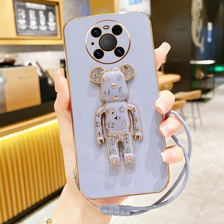 Huawei Mate 40 30 20 10 Pro เคสโทรศัพท์ กันกระแทก ลายหมีน่ารัก แฟชั่น