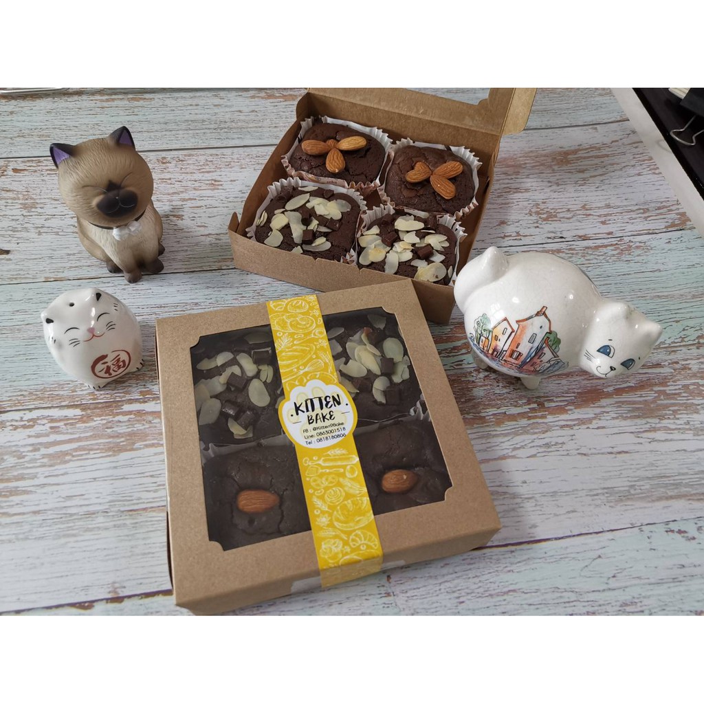 บราวนีฟัดจ์ Brownies Fudge เนื้อหนุบหนับ ช็อคโกแล็ตแท้