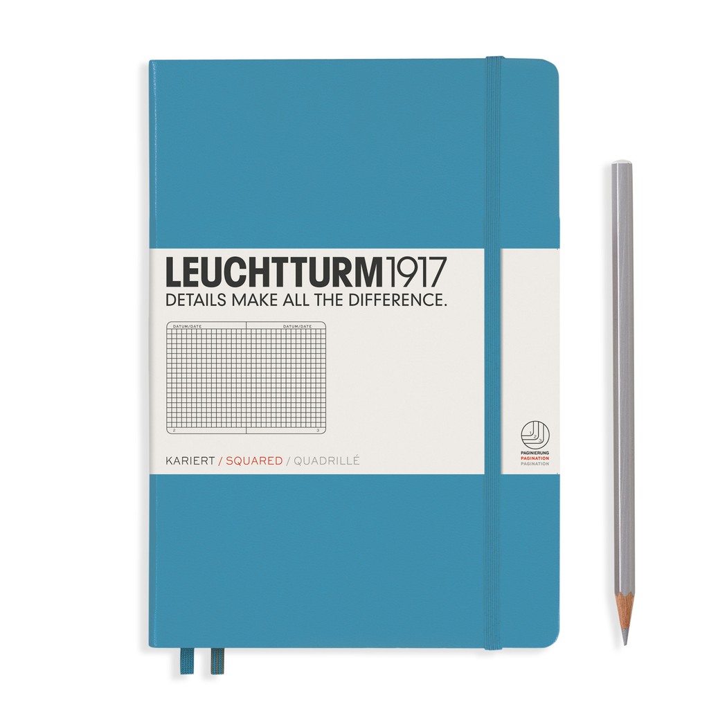 Leuchtturm1917 Hardcover Notebooks "Nordic Blue" สมุดโน๊ต Leuchtturm1917 ปกแข็ง สีฟ้าเทา