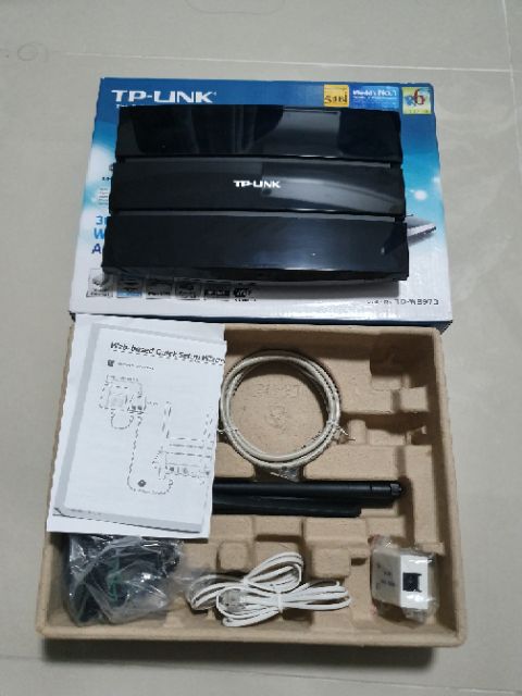 TP-LINK 300Mbps Wireless N Gigabit ADSL2+ Modem Router TP-LINK MODEM ALL-IN-ONE N300 TD-W8970 มือสอง ราคาถูก