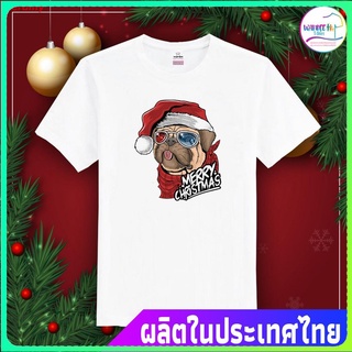 terdiny เสื้อยืดแขนสั้น เสื้อยืดคริสต์มาส เสื้อคริสต์มาส Christmas &amp; Happy New Year (MC122) Popular T-shirtsเสื้อยืดผู้ห