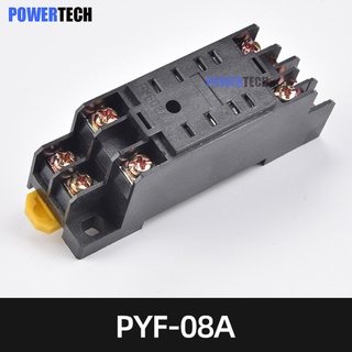 PYF08A Socket Relay ซ็อกเก็ตรีเลย์  ซ็อกเก็ต รีเลย์ ฐานรีเลย์ ขาแบน 8 ขา