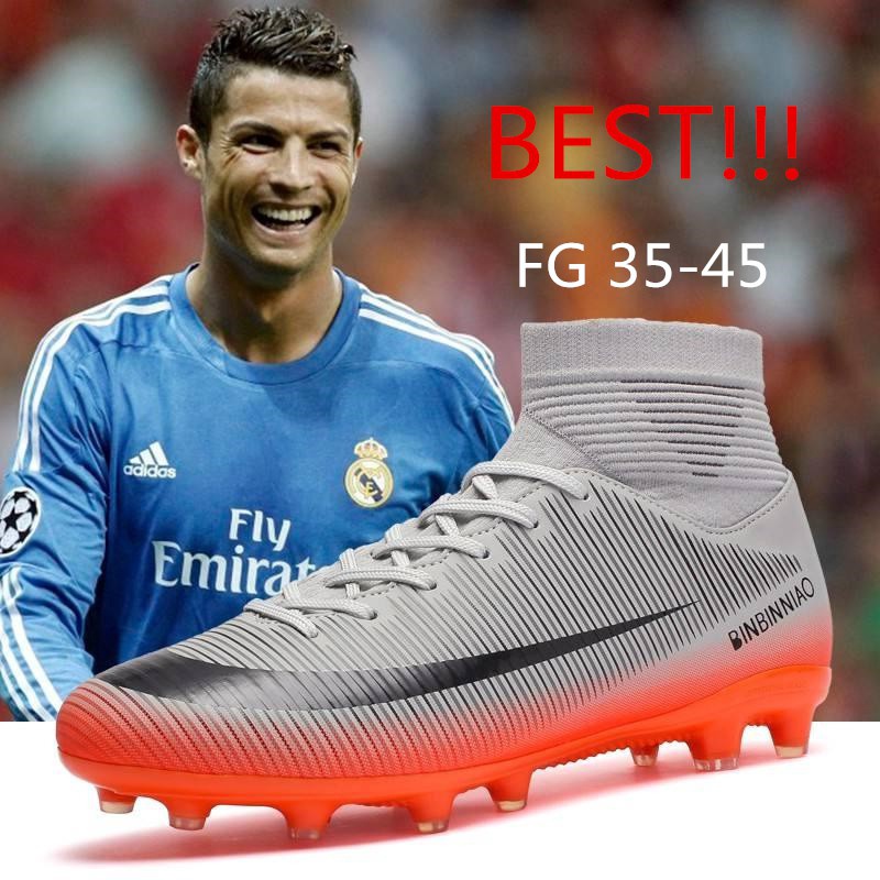 รองเท้าสตั้ด รองเท้าฟุตซอล ส่งไว!!! ราคาถูกที่สุด!!!  NIKE รองเท้าฟุตบอล FG Soccer Shoes Size35-45