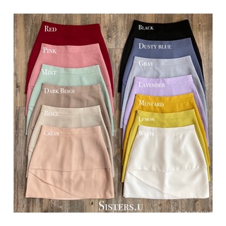 【RY-ร้านแฟชั่น】Sisters.u Skirt 08 กระโปรงเอวสูง ทรงเอใหม่