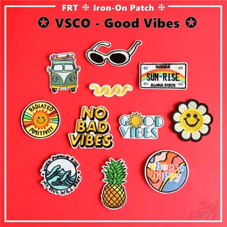 Vsco - แผ่นแพทช์ลายดอกทานตะวันสับปะรด Diy สําหรับเย็บปักตกแต่งเสื้อผ้า 1ชิ้น