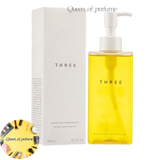 [ของแท้/มีสต๊อค]THREE Balancing Cleansing Oil 185ml.คลีนซิ่ง ออยล์ ผลิตภันฑ์ทำความสะอาดผิวหน้า