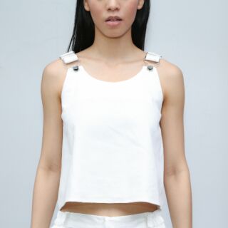 MARIE Tank Top (ยีนส์ WHITE)