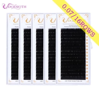 DOSMOTH ขนตา ขนตาปลอม 16row 5boxes 0.07 B/C/CC/D lash individual eyelash lashes soft eyelash extension False eyelash