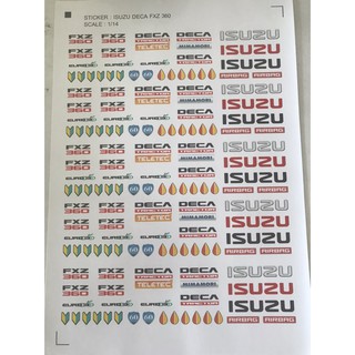 สติ๊กเกอร์แป๊ะรถบังคับก่อสร้าง ISUZU FXZ360 STICKER 1-14