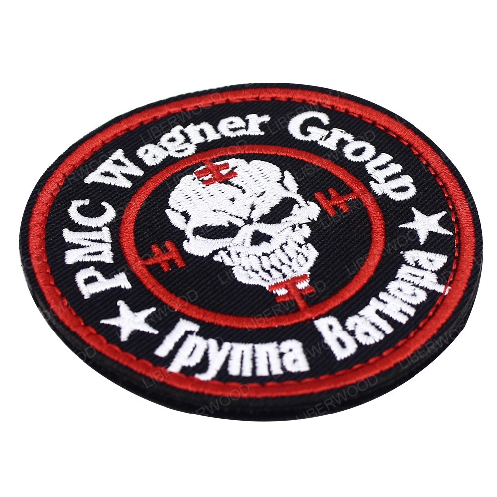 รัสเซีย Wagner Group ยุทธวิธีกองทัพทหารแพทช์ปักพร้อมตะขอ Backing