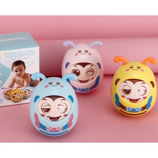 ตุ๊กตาล้มลุก ของเล่นเด็กเล็ก ส่งเสียงกรุ้งกริ้ง กระพริบตาได้ อายุ 0 ถึง 3 ปี