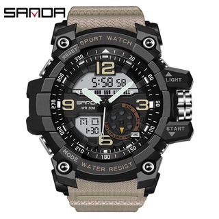 SANDA Sport Watch Men Clock Male Digital Quartz Wrist Watches Mens Top Brand Luxury Digital-watch Relogio Masculino Saa