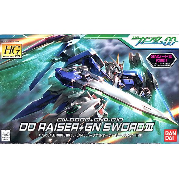ขาย กันดั้ม ราคาถูก Bandai Gundam HG 1/144 Gundam 00 HG54 Rasier+GN Sword III
