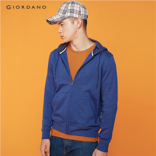 GIORDANO MEN Kanga pocket long-sleeve jacket 01079895