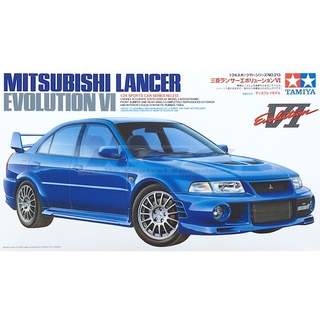 🏆 TAMIYA 24213 ชุดประกอบจำลองมาตราส่วน 1:24 MITSUBISHI LANCER EVOLUTION VI โมเดลประกอบ ต้องไปสร้างและทำสีเอง