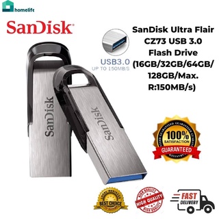 SanDisk ไดรฟ์ปากกา512GB 1TB 2TB Ultra Flair Cz73 150เมกะไบต์/วินาที USB 2.0แฟลชไดรฟ์บ้าน