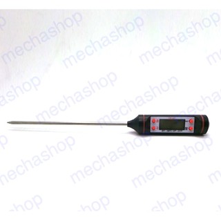 เทอร์โมมิเตอร์วัดอาหาร เครื่องวัดอุณหภูมิอาหาร Thermometer Digital LCD Kitchen Cooking Food Probe Electronic BBQ