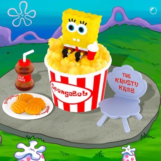 ของเล่นฟิกเกอร์ Spongebob SquarePants POPMART POPMART สร้างสรรค์ สําหรับปาร์ตี้ ปิกนิก