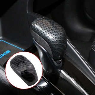 หัวเกียร์คาร์บอนไฟเบอร์ สีเงิน สําหรับ Nissan Kicks 2017-202…