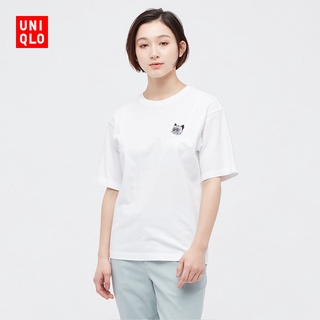 [S-5XL]Uniqlo เสื้อยืด แขนสั้น พิมพ์ลายการ์ตูนสัตว์ สําหรับผู้หญิง (UT) 449326 Uniqlo UNIQLO
