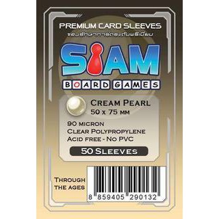 ซองการ์ด 50*75 Cream Pearl (สยามบอร์ดเกม)