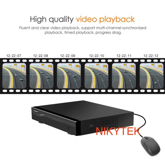 รุ่นใหม่2021-VStarcam  Eye4 NVR 9ช่อง รุ่น N8209P-N8209Pรองรับ5K