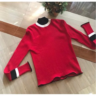 เสื้อถักไหมพรม (ของใหม่) Zara ไซส์ M (คนใส่ไซส์ S สามารถใส่ได้)